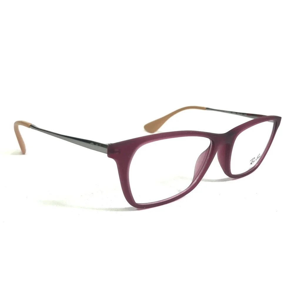 Ray-Ban Eyeglasses Frames RB7053F 5526 Purple Silver Rectangular 54-17-140